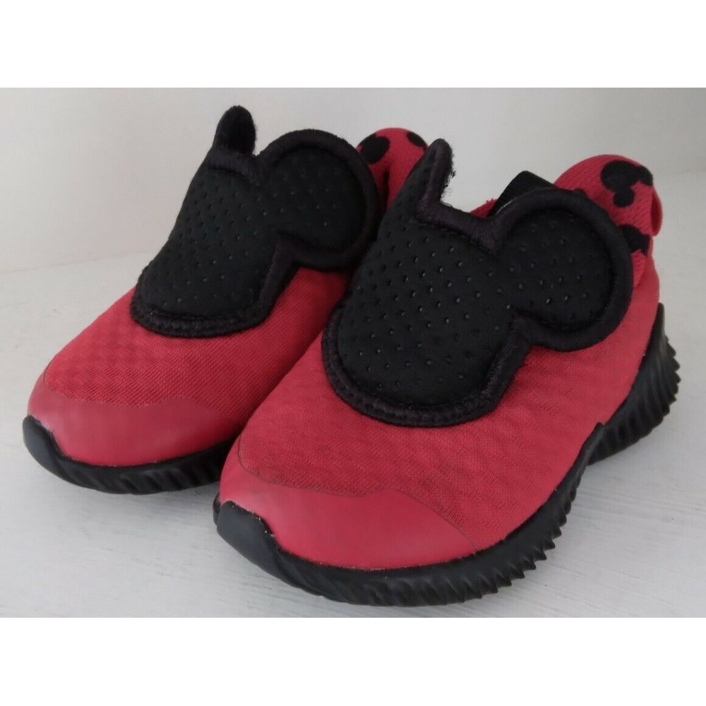 Infant Adidas Fortarun Disney Mickey Mouse Red Eco Ortholite Size 5k
